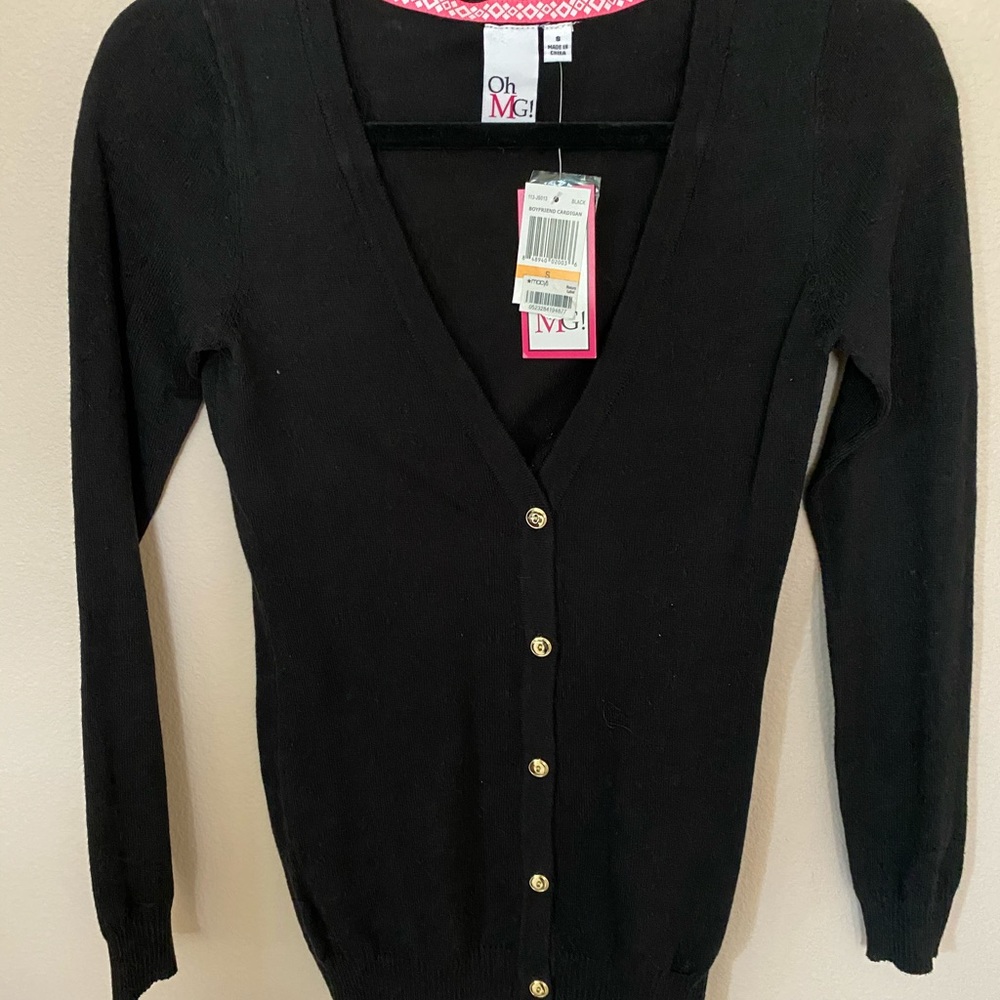 Black Fitted Cardigan